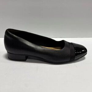 Clarks Women’s Juliet Monte Black Slip-On Shoes, Size 8 M